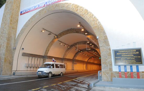 Longest road tunnel in Russia opened in Dagestan