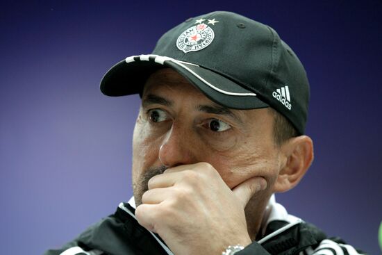 UEFA Europa League. FC Partizan Belgrade holds news conference