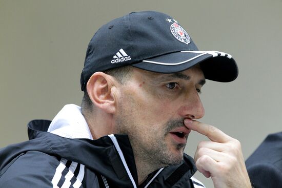 UEFA Europa League. FC Partizan Belgrade holds news conference