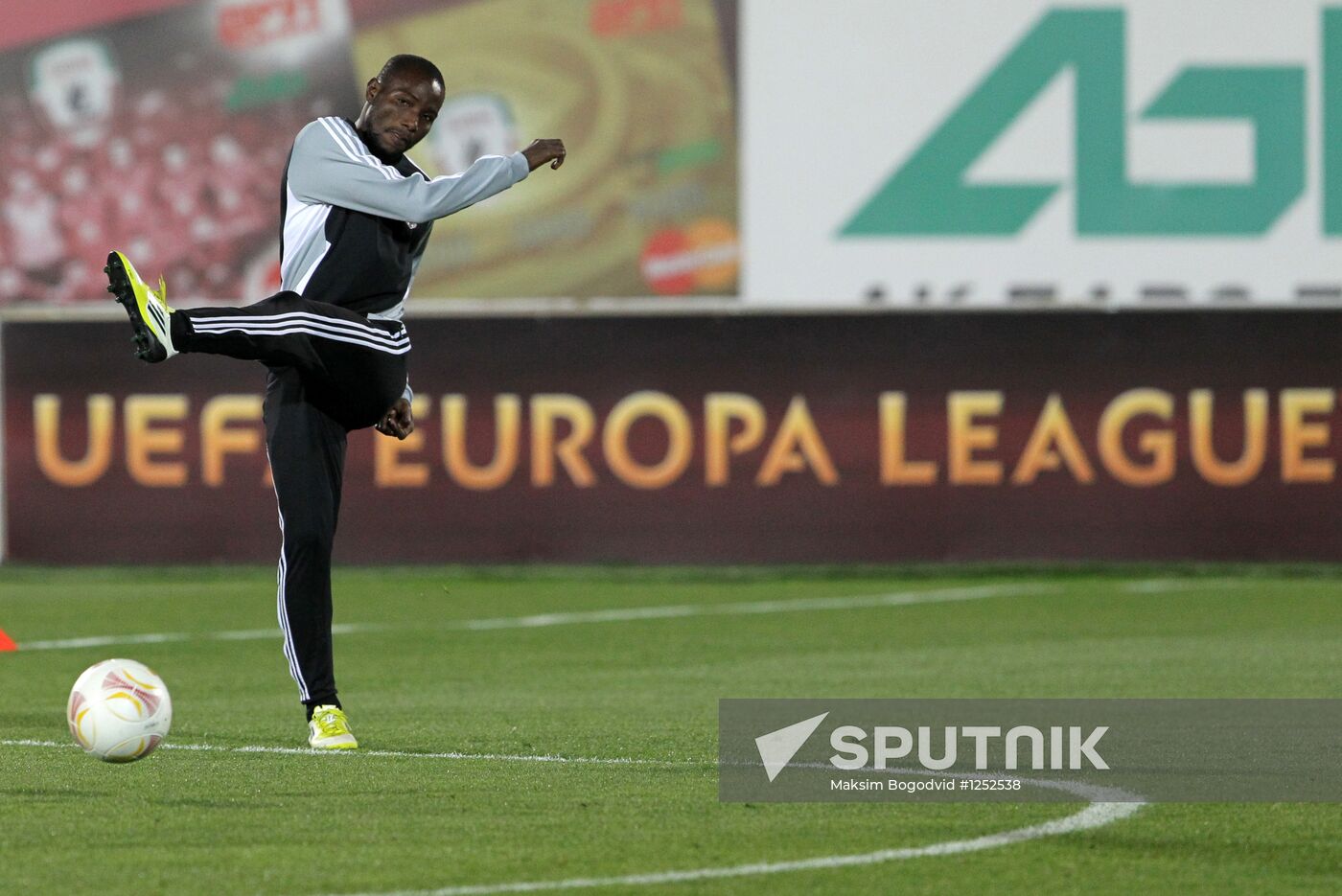Football. LE. P/c and training session of Partizan (Serbia)