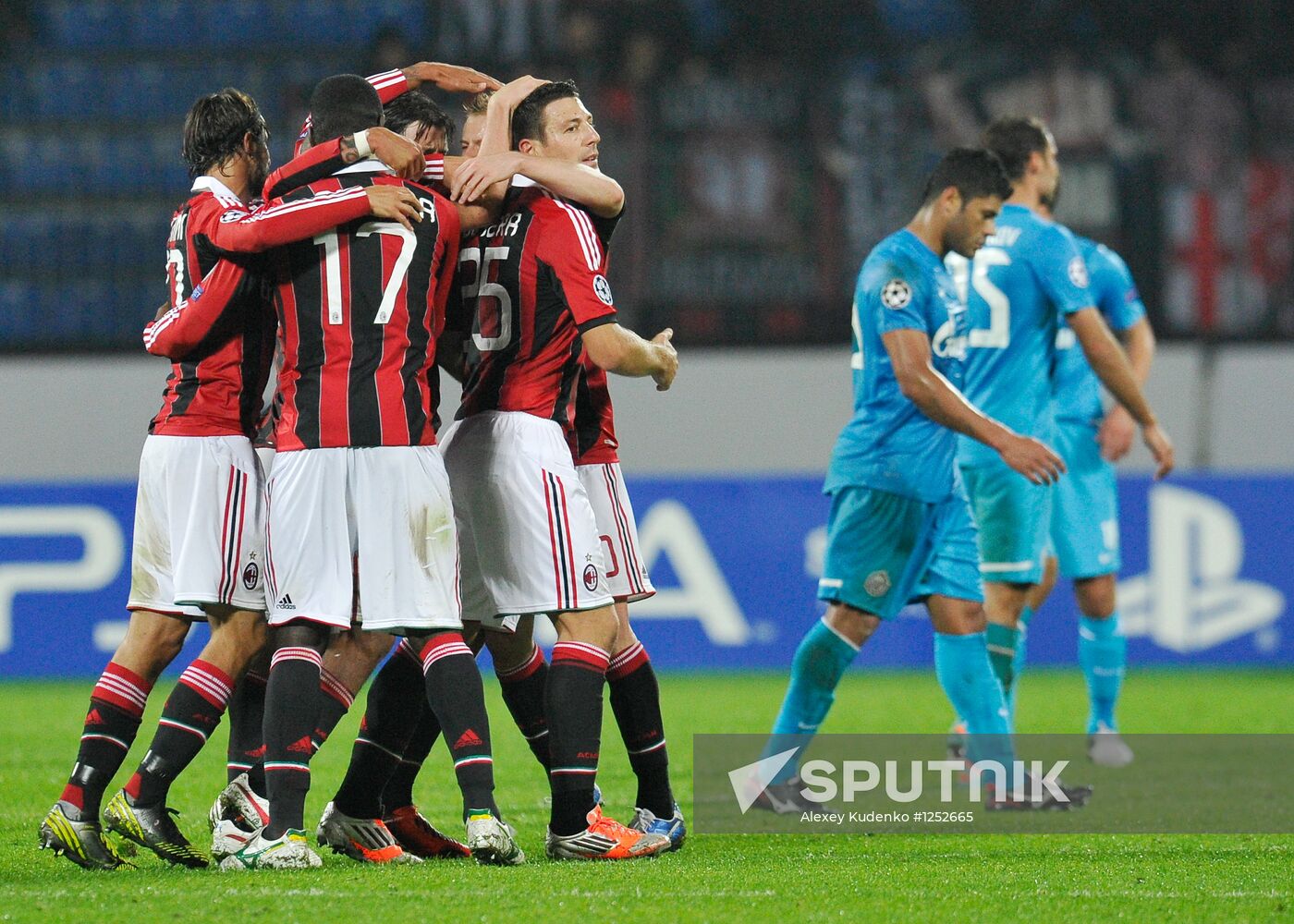 Football. Champions League. Zenit vs. Milan