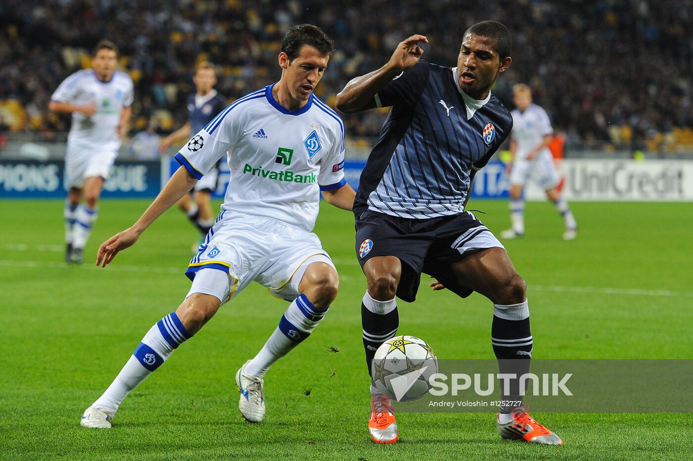 Football. Champions League. Dynamo (Kiev) vs. Dynamo (Zagreb)
