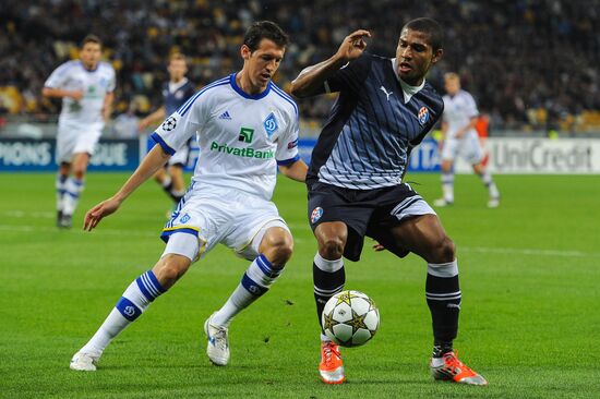 Football. Champions League. Dynamo (Kiev) vs. Dynamo (Zagreb)