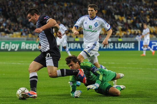 Football. Champions League. Dynamo (Kiev) vs. Dynamo (Zagreb)