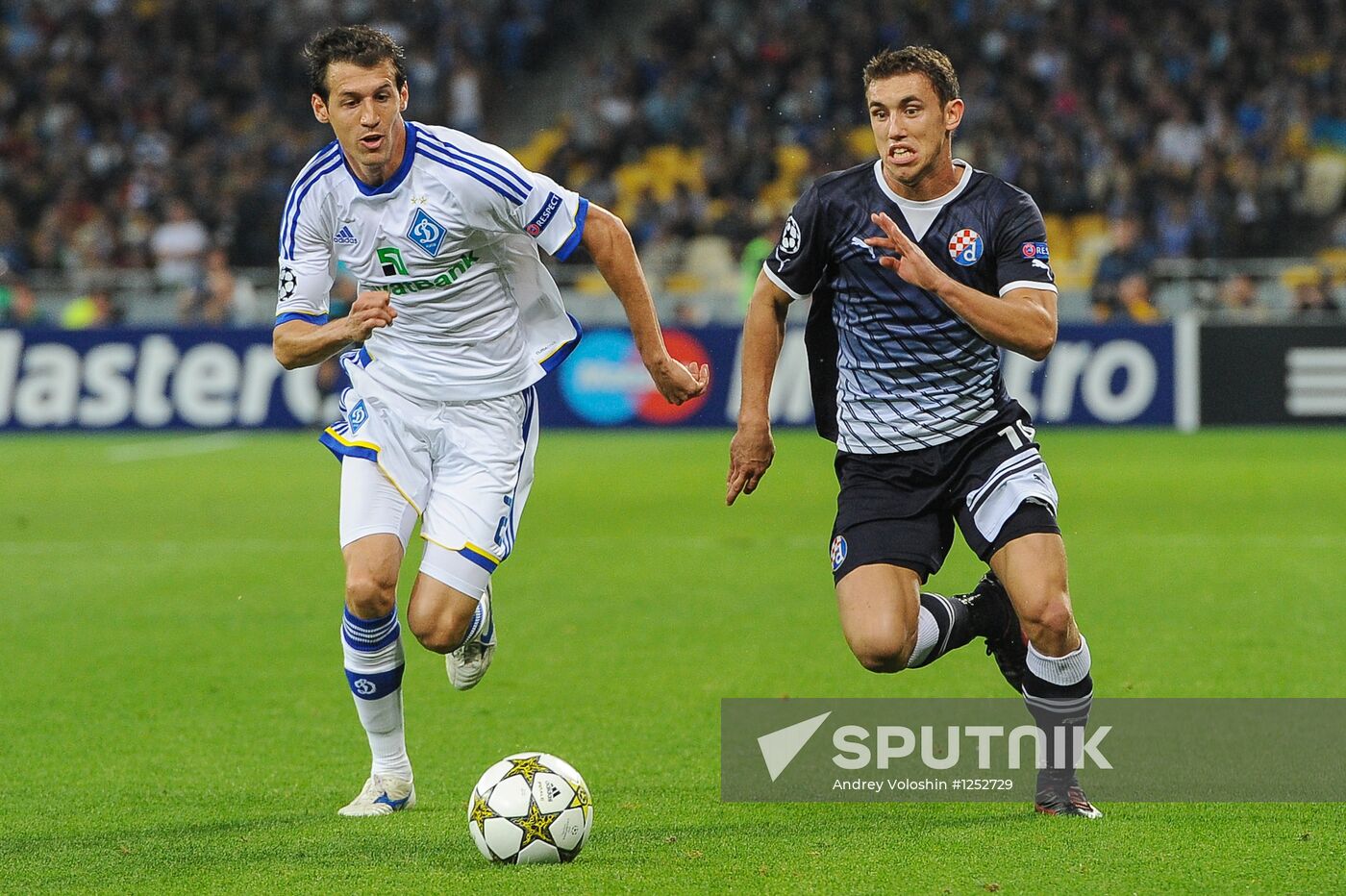 Football. Champions League. Dynamo (Kiev) vs. Dynamo (Zagreb)