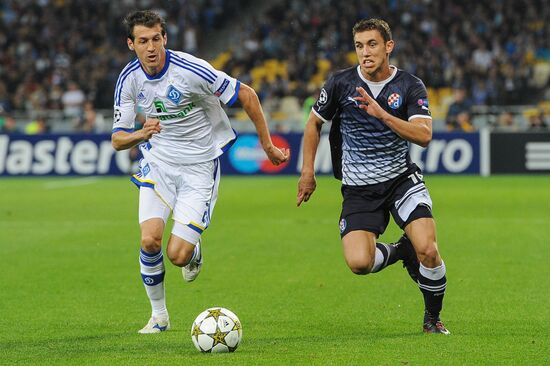 Football. Champions League. Dynamo (Kiev) vs. Dynamo (Zagreb)