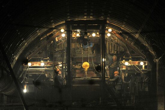 Construction of Petrovsko-Razumovskaya II Metro Station