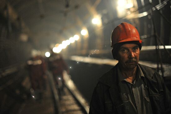 Construction of Petrovsko-Razumovskaya II Metro Station