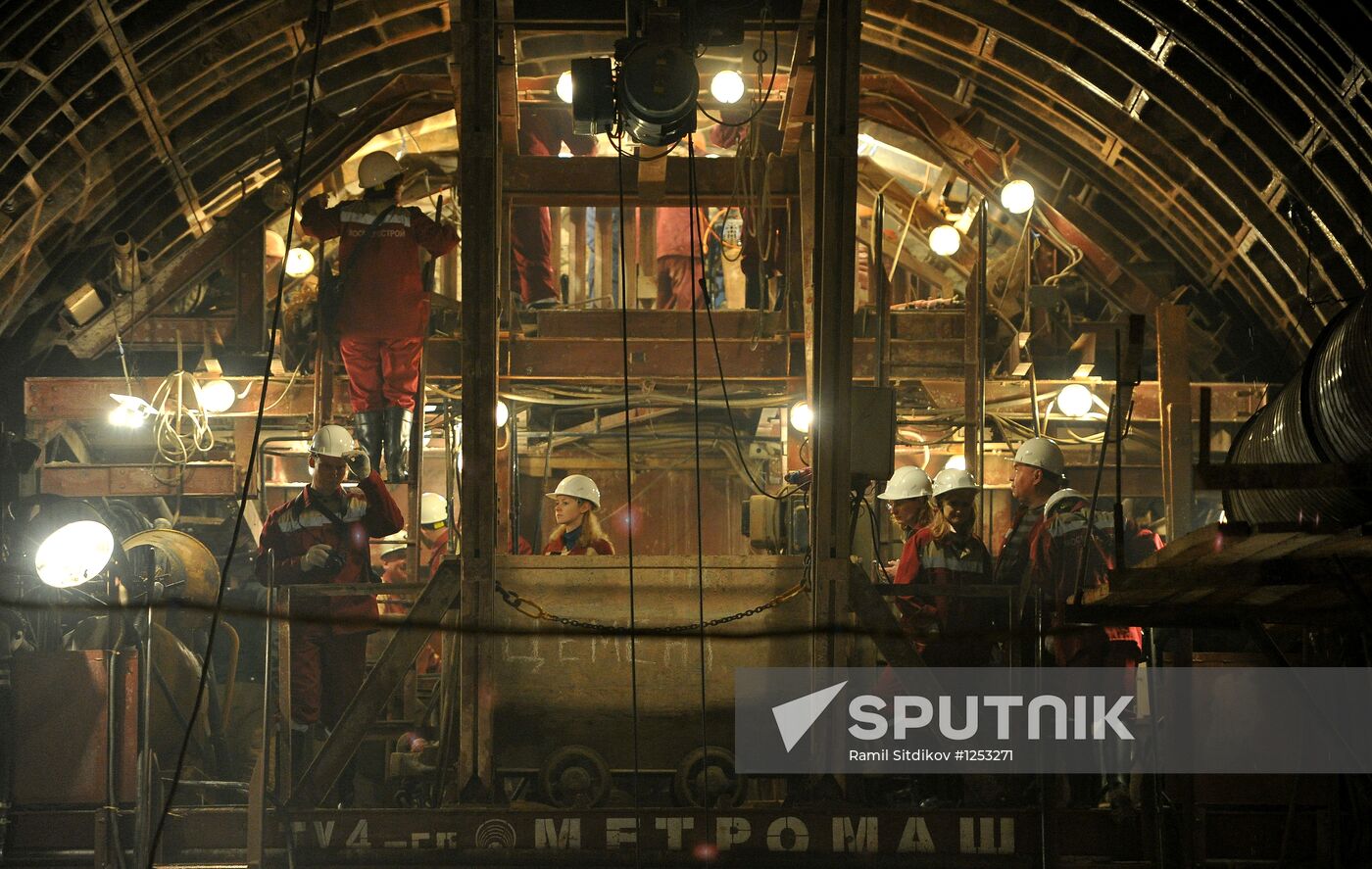 Construction of Petrovsko-Razumovskaya II Metro Station