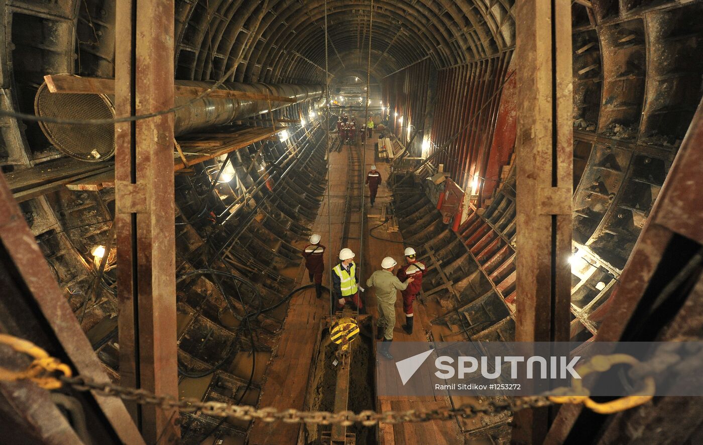 Construction of Petrovsko-Razumovskaya II Metro Station