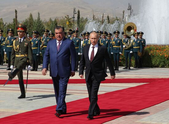 President Vladimir Putin on official visit to Tajikistan