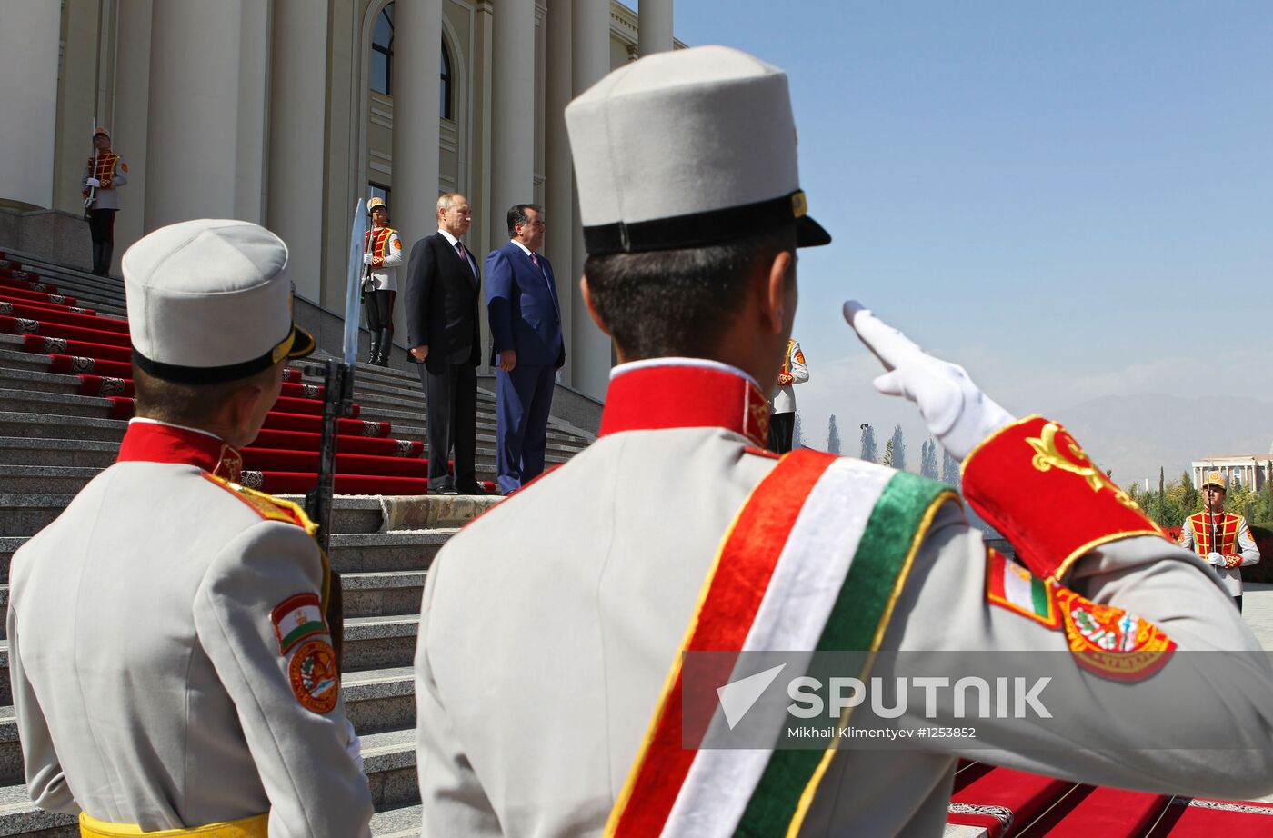 President Vladimir Putin on official visit to Tajikistan