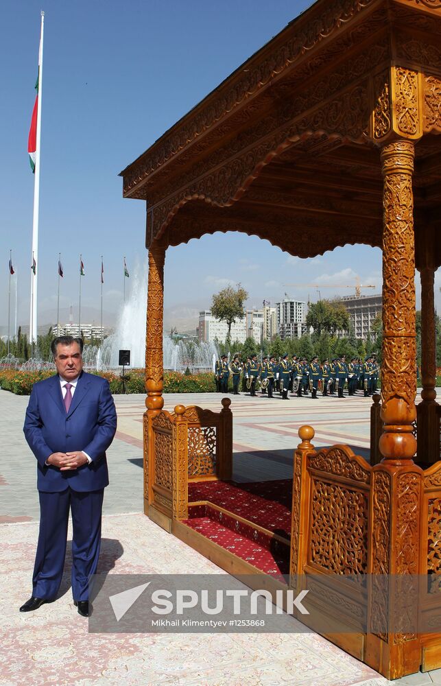 President Vladimir Putins on official visit to Tajikistan