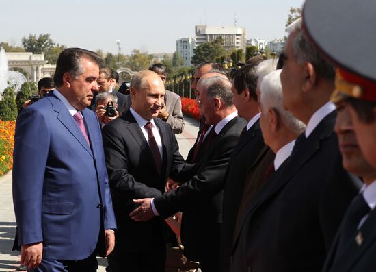 President Vladimir Putins on official visit to Tajikistan