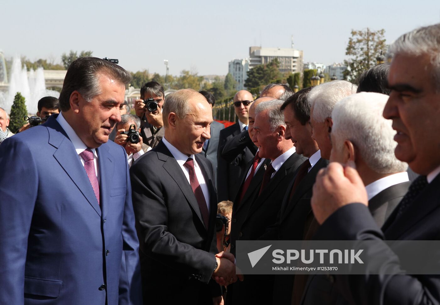 President Vladimir Putins on official visit to Tajikistan