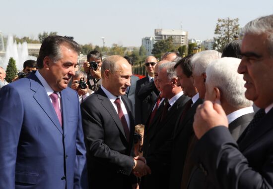 President Vladimir Putins on official visit to Tajikistan