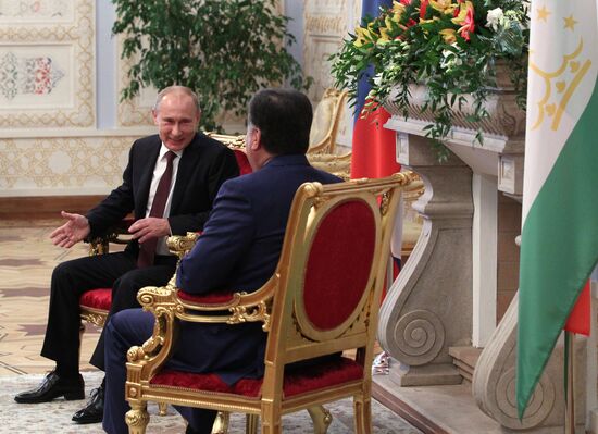 President Vladimir Putin on official visit to Tajikistan