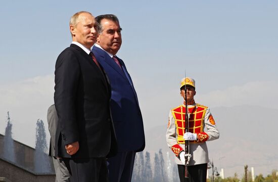 President Vladimir Putin on official visit to Tajikistan