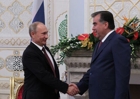 President Vladimir Putin on official visit to Tajikistan