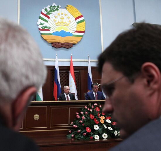 President Vladimir Putin's working trip to Tajikistan