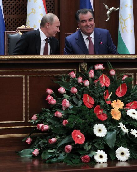 President Vladimir Putin's working trip to Tajikistan