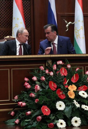 President Vladimir Putin's working trip to Tajikistan