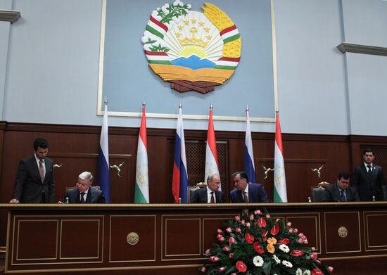 President Vladimir Putin's working trip to Tajikistan