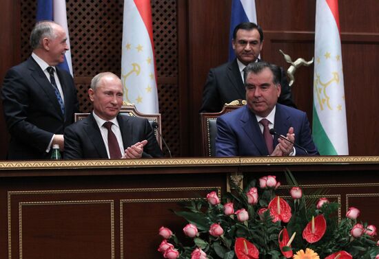 President Vladimir Putin's working trip to Tajikistan