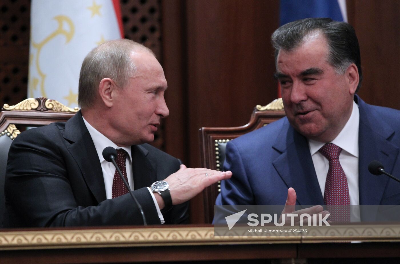 President Vladimir Putin's working trip to Tajikistan