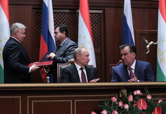President Vladimir Putin's working trip to Tajikistan