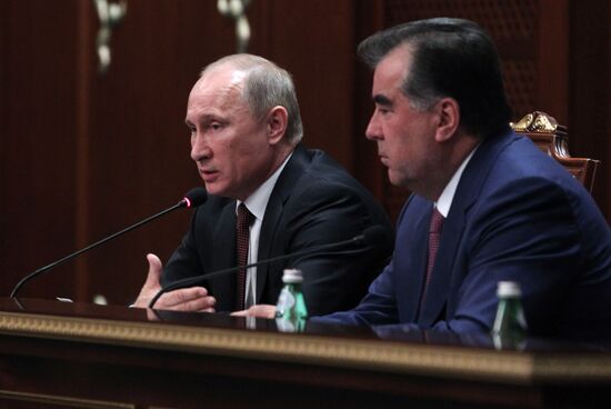 President Vladimir Putin's working trip to Tajikistan