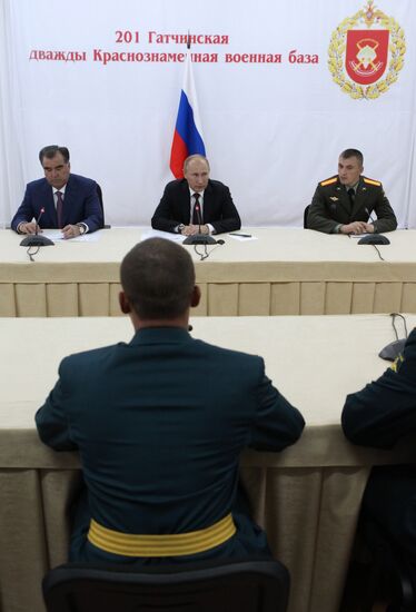 Russian President Vladimir Putin's official visit to Tajikistan