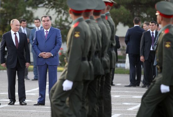 Russian President Vladimir Putin's official visit to Tajikistan