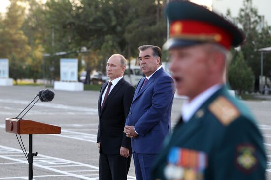 Russian President Vladimir Putin's official visit to Tajikistan