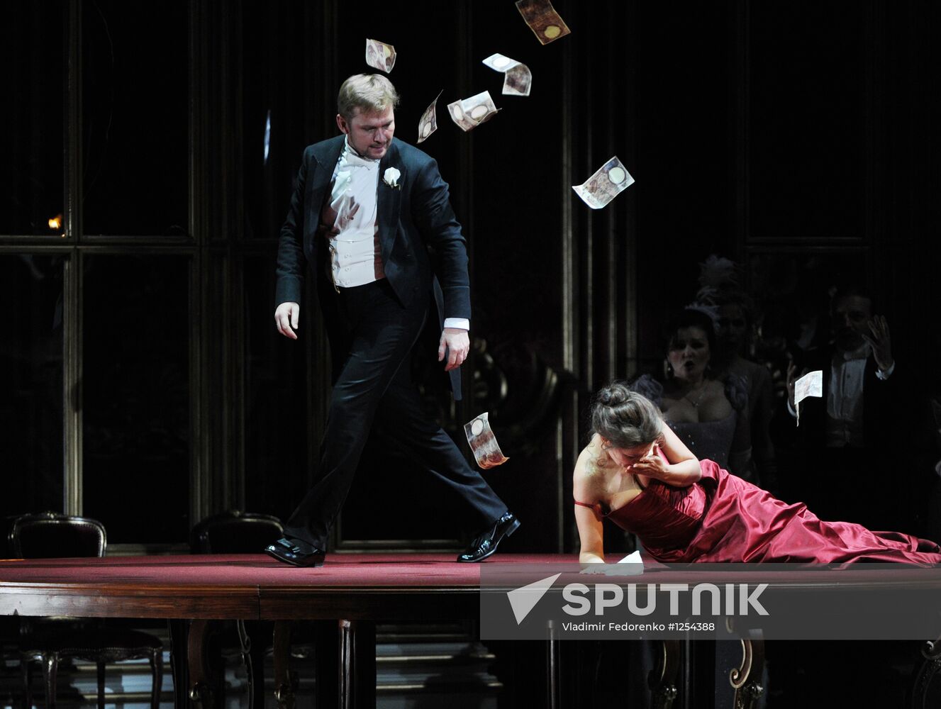 La Traviata opera's run-through at Bolshoi Theater