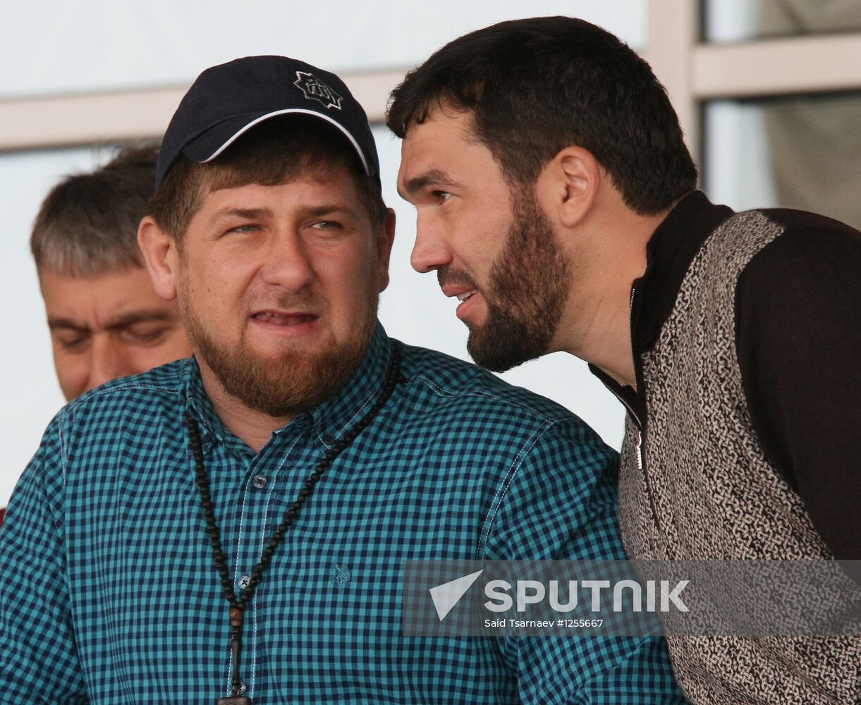 Horse races honoring the birthday of Vladimir Putin in Chechnya
