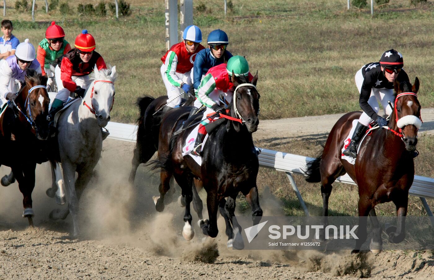 Horse races honoring the birthday of Vladimir Putin in Chechnya