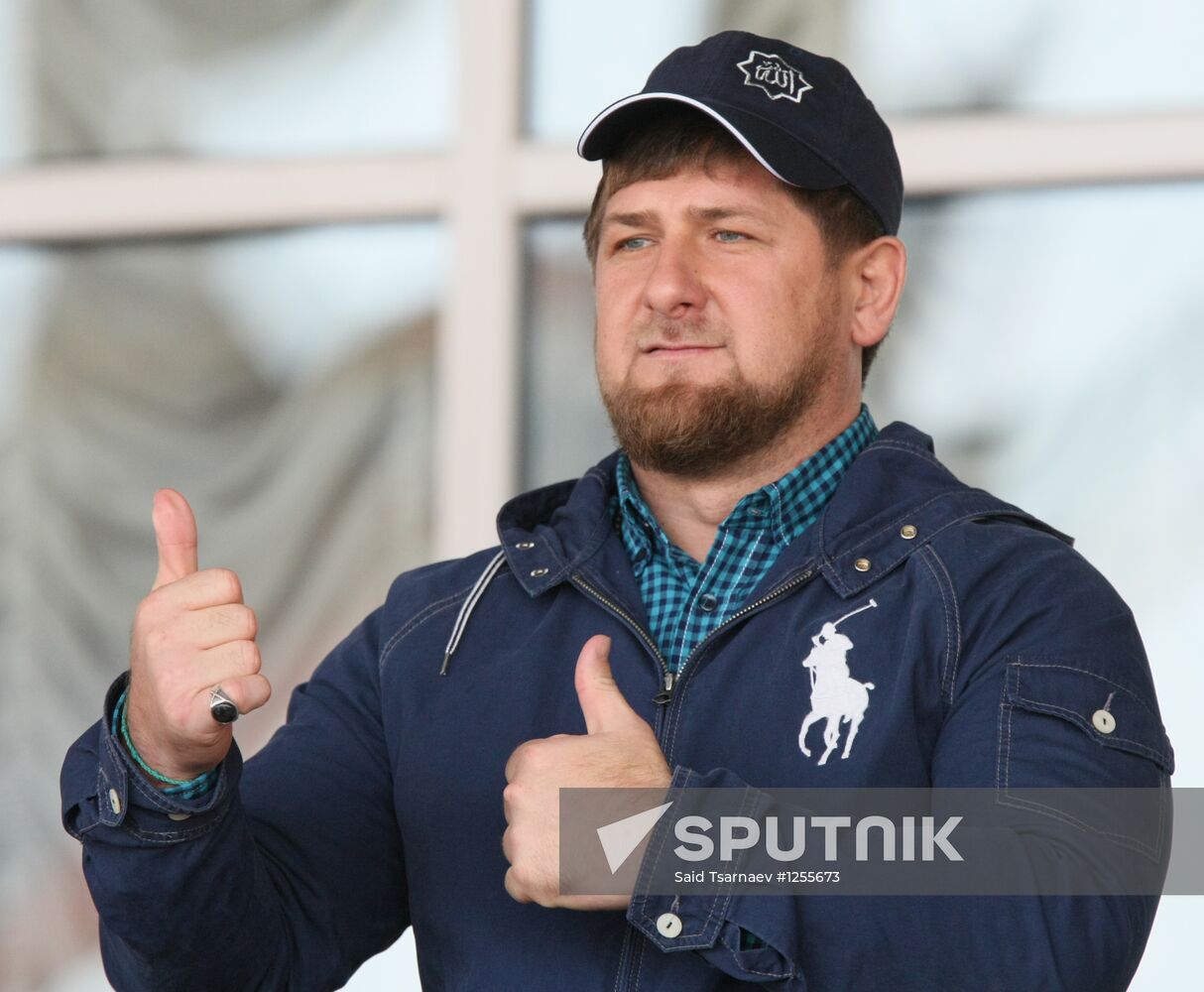 Horse races honoring the birthday of Vladimir Putin in Chechnya
