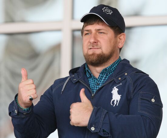 Horse races honoring the birthday of Vladimir Putin in Chechnya