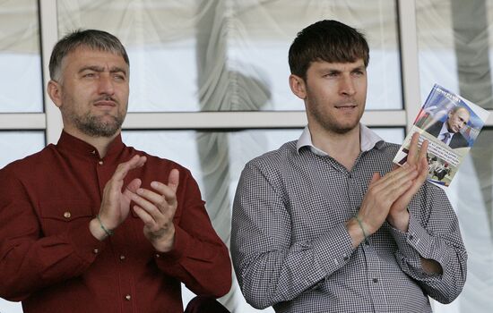 Horse races honoring the birthday of Vladimir Putin in Chechnya