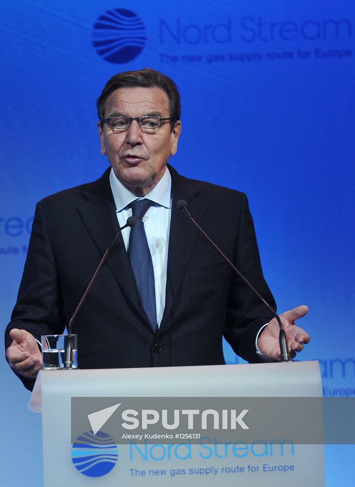 Launch of second section of Nord Stream gas pipeline