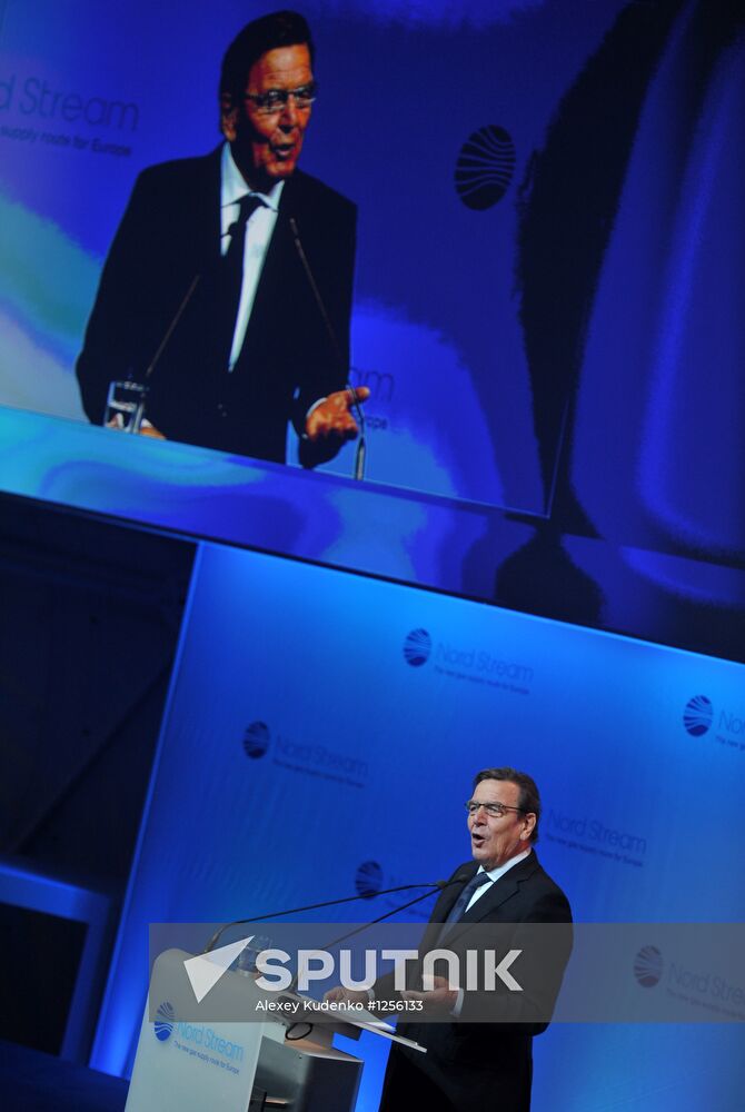 Launch of second section of Nord Stream gas pipeline