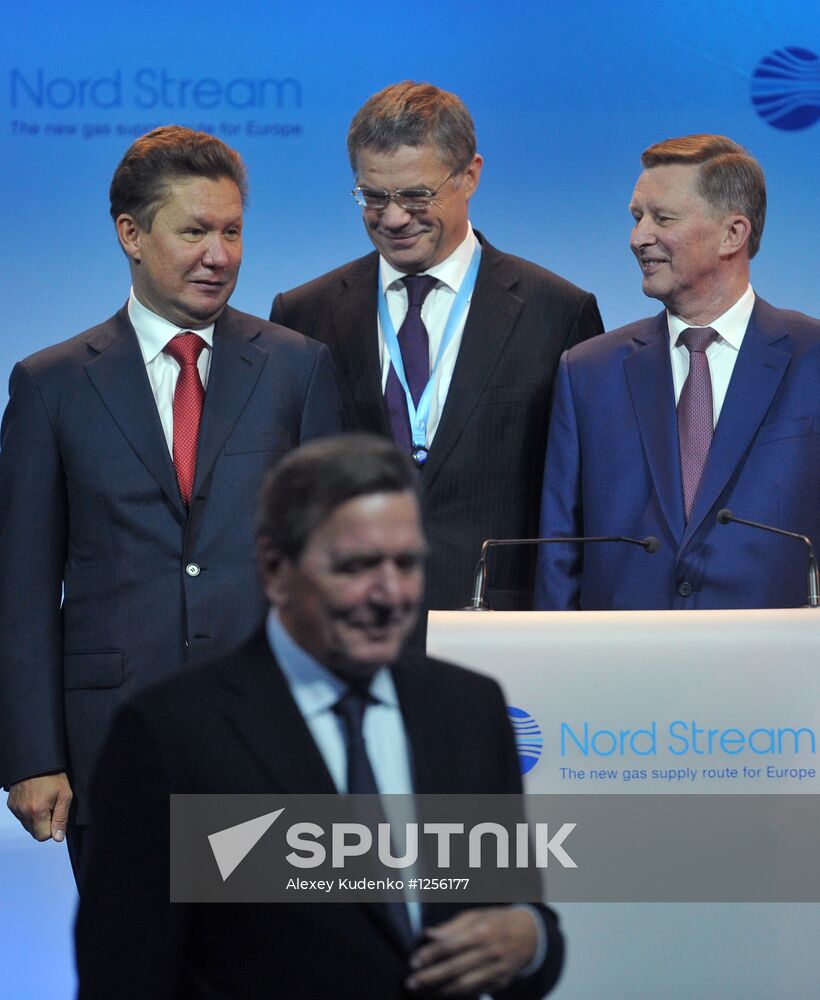 Launch of second section of Nord Stream gas pipeline