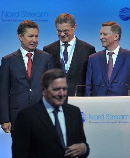 Launch of second section of Nord Stream gas pipeline