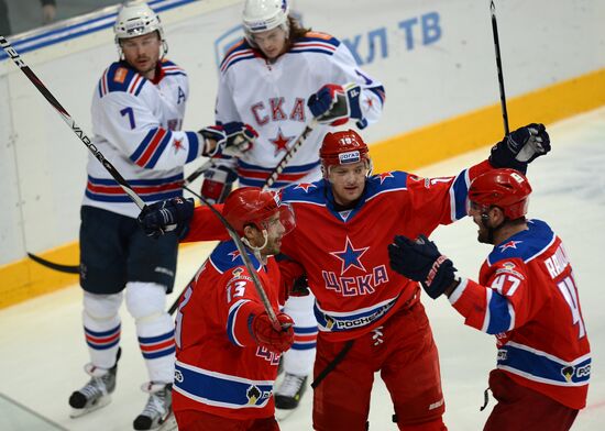 KHL. CSKA Moscow vs. SKA St. Petersburg