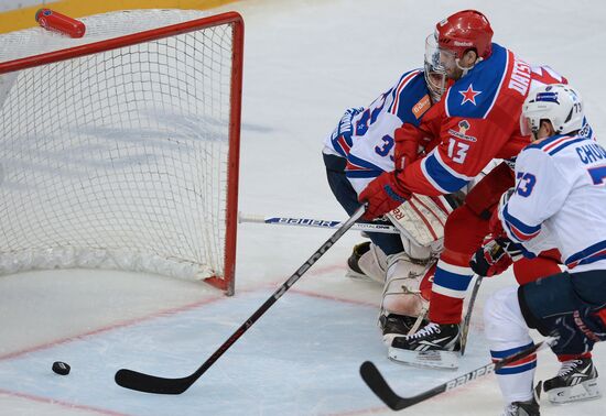 KHL. CSKA Moscow vs. SKA St. Petersburg