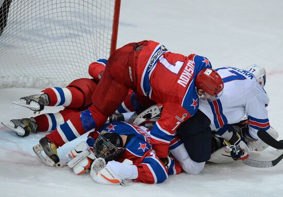 KHL. CSKA Moscow vs. SKA St. Petersburg