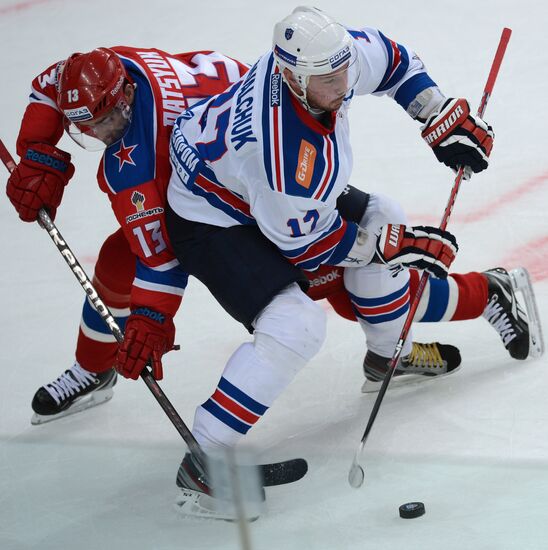 KHL. CSKA Moscow vs. SKA St. Petersburg