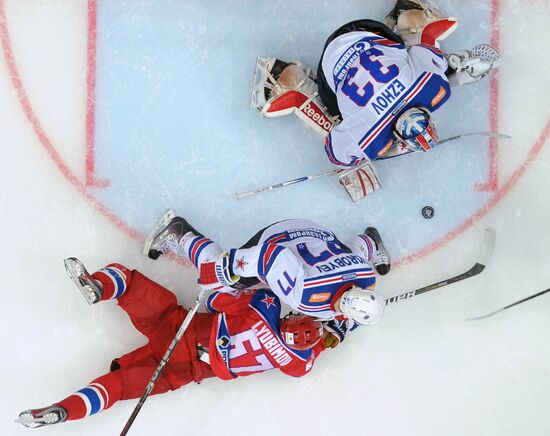 KHL. CSKA Moscow vs. SKA St. Petersburg