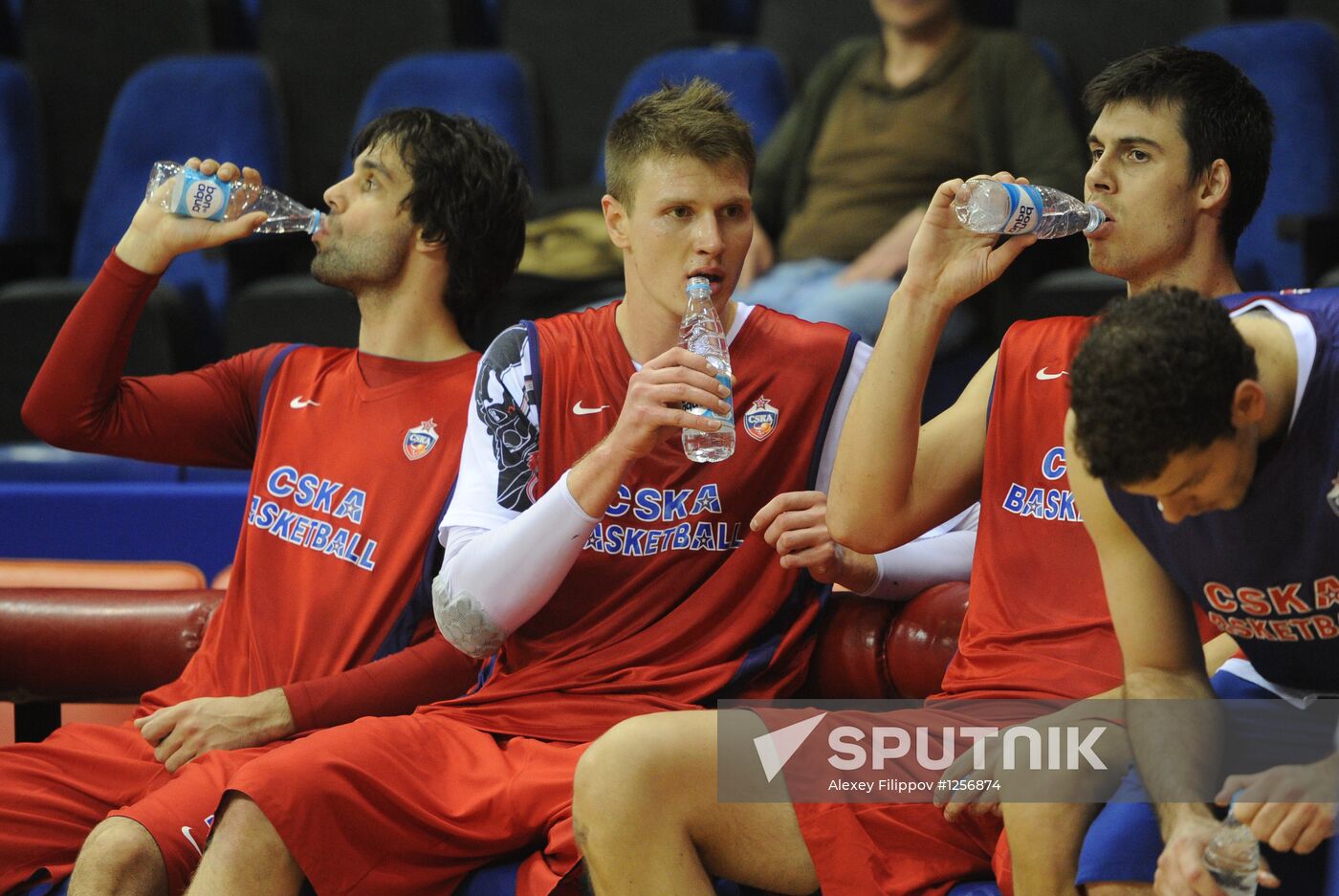 Basketball. CSKA basketball team training